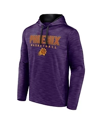 Men's Fanatics Heather Purple Phoenix Suns Fast Break Pullover Hoodie