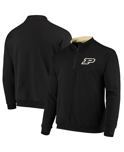 Men's Colosseum Black Purdue Boilermakers Tortugas Logo Quarter-Zip Jacket