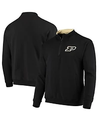 Men's Colosseum Black Purdue Boilermakers Tortugas Logo Quarter-Zip Jacket