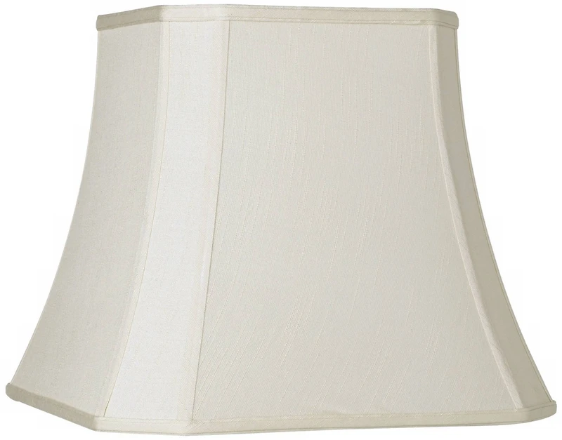 Imperial Shade Creme Medium Square Cut Corner Lamp Shade 10.5" Top x 16" Bot. x 14" Slant x 13.5" High (Spider) Replacement with H