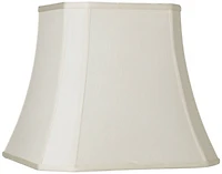Imperial Shade Creme Medium Square Cut Corner Lamp Shade 10.5" Top x 16" Bot. x 14" Slant x 13.5" High (Spider) Replacement with H