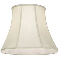 Imperial Shade Set of 2 Lamp Shades Cream Large 11" Top x 18" Bottom x 15" High Spider with Replacement Harp and Finial Fitting