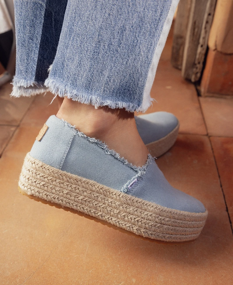 Toms Women's Valencia Canvas Platform Espadrilles