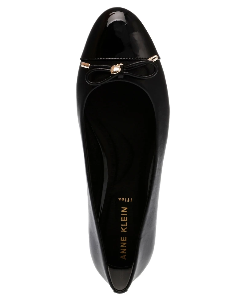Anne Klein Women's Luci Cap Toe Ballet Flats