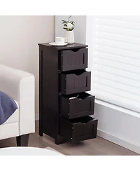 Slickblue Bathroom Floor Freestanding Storage Organizer with 3 Drawers
