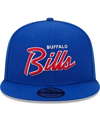 Men's New Era Royal Buffalo Bills Main Script 9FIFTY Snapback Hat