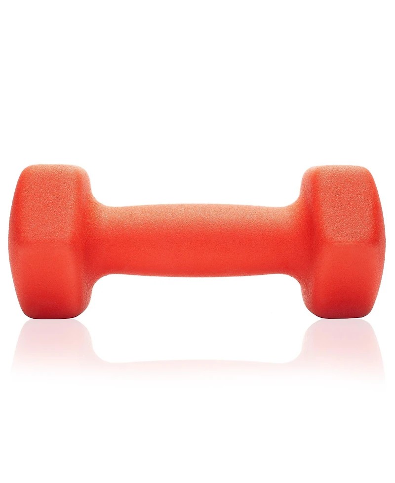 Philosophy Gym Neoprene Dumbbell Hexagon Hand Weights, 5 lb Pair - 10 lb Total