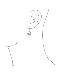 Bling Jewelry Retro Symbol Celtic Knotwork Celtic Irish Love Knot Peace Sign Drop Earrings Oxidized Sterling Silver Fish Hook