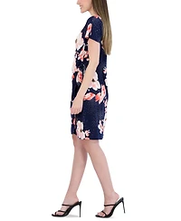 Robbie Bee Women's Printed Short-Sleeve Sheath Dress