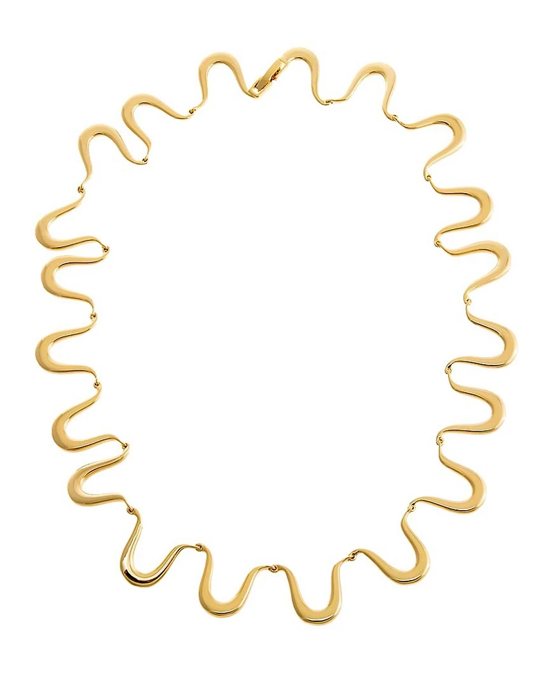 by Adina Eden Thin Squiggle Necklace