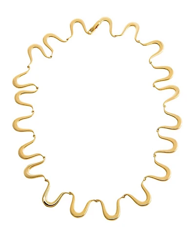 by Adina Eden Thin Squiggle Necklace