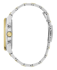 Guess Men's Analog Two-Tone 100% Steel Watch 44mm