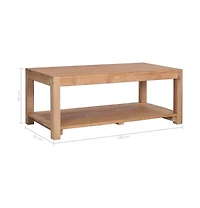 Coffee Table 39.4"x19.7"x15.7" Solid Wood Teak