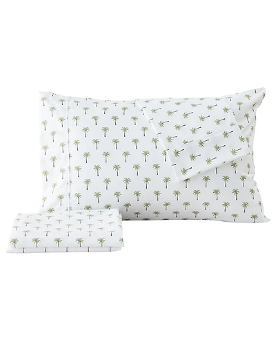 Premium Comforts Coastal Printed Microfiber 3-Pc. Sheet Set, Twin