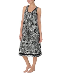 Ellen Tracy Women's Printed Sleeveless Nightgown