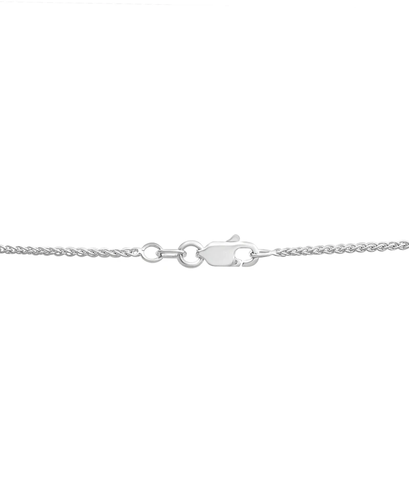 Blue Sapphire (5 ct. t.w.) & White Sapphire (5/8 ct. t.w.) 17" Lariat Necklace in Sterling Silver