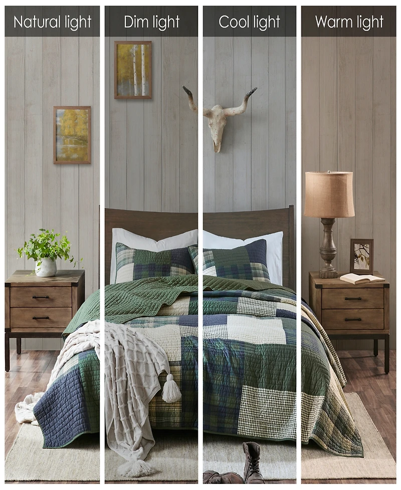 Woolrich Mill Creek Oversized Cotton 2-Pc. Quilt Set, Twin/Twin Xl