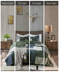 Woolrich Mill Creek Oversized Cotton 2-Pc. Quilt Set, Twin/Twin Xl