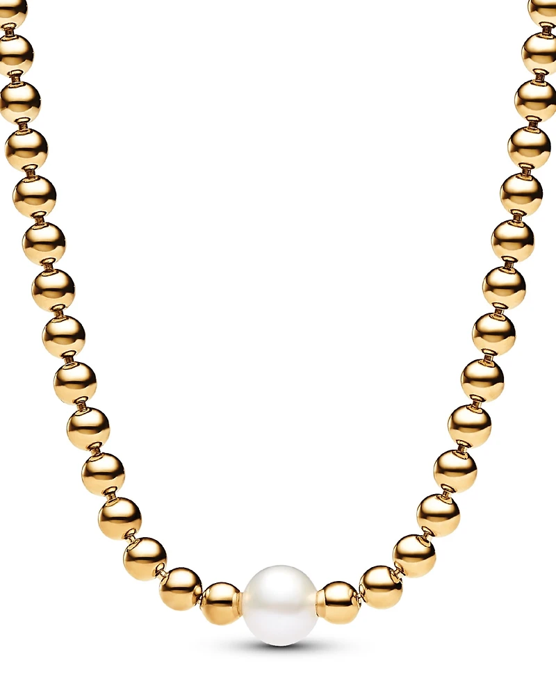 Pandora 14K Gold-Plated Treated Freshwater Cultured Pearl Beads Collier Necklace