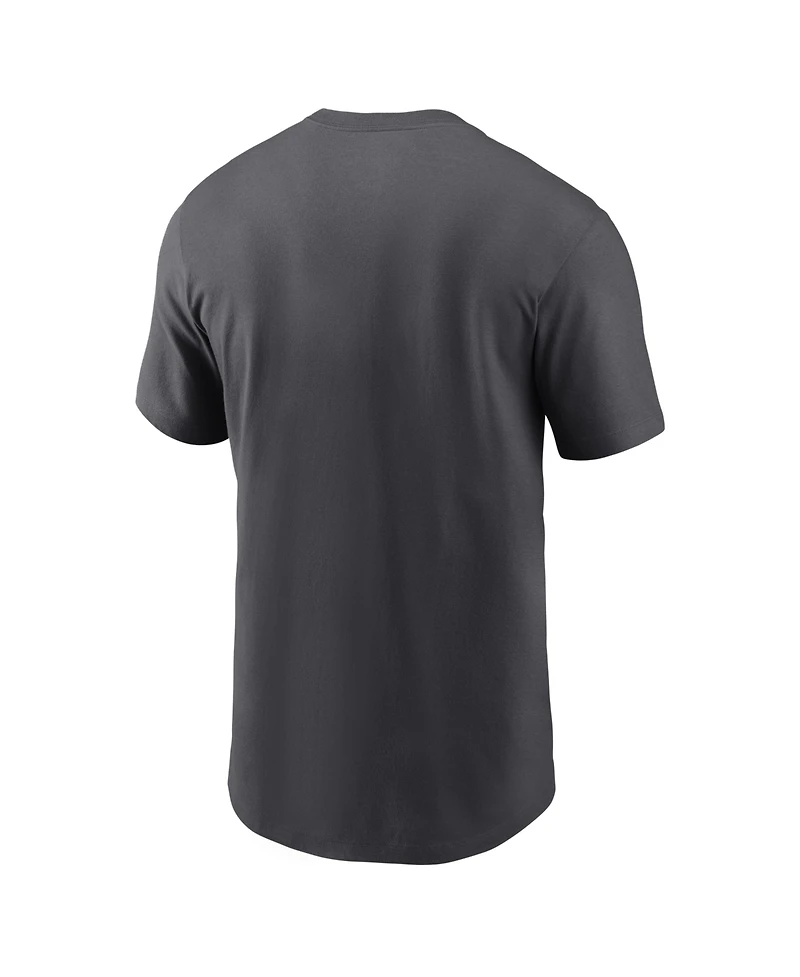 Men's Nike Anthracite San Francisco 49ers 2023 Nfc Champions Locker Room Trophy Collection T-shirt