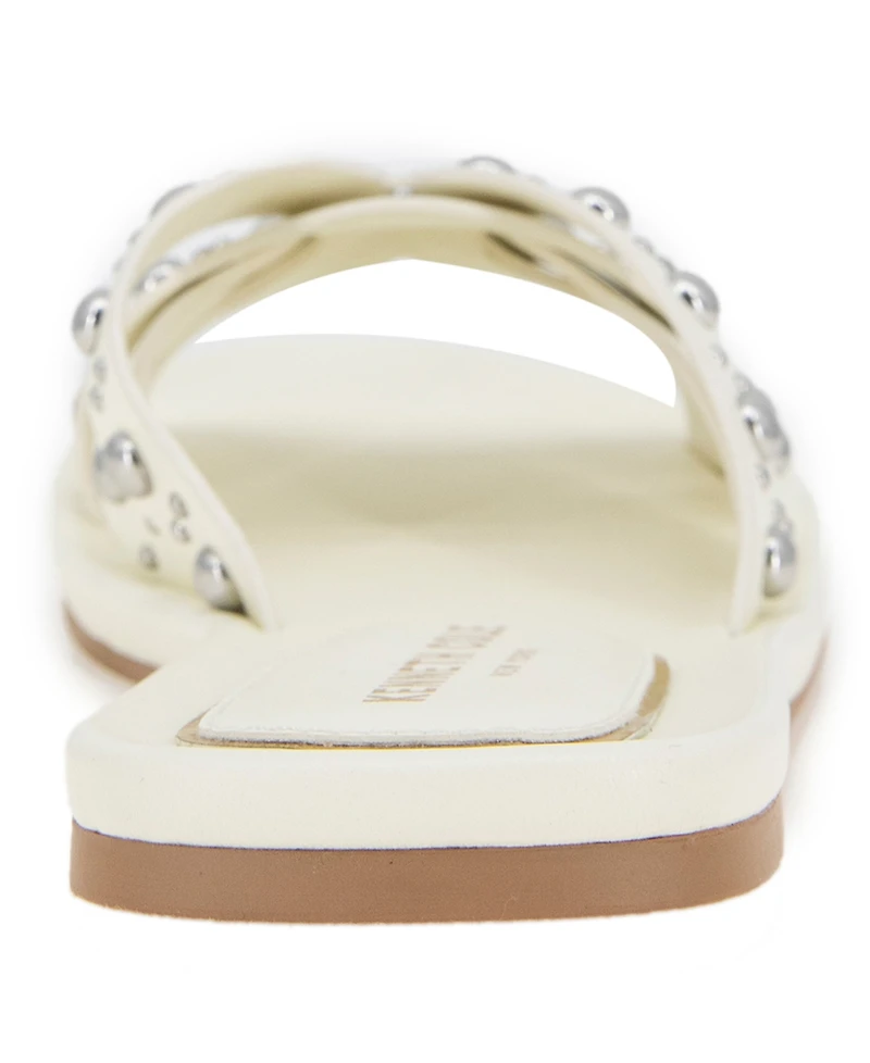 Kenneth Cole New York Women's Jula Stud Slip On Flat Sandals