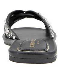 Kenneth Cole New York Women's Jula Stud Slip On Flat Sandals