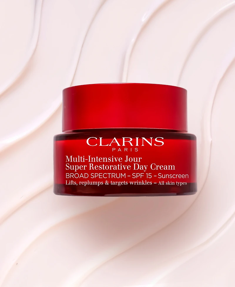 Clarins Super Restorative Day Moisturizer With Spf 15 Sunscreen