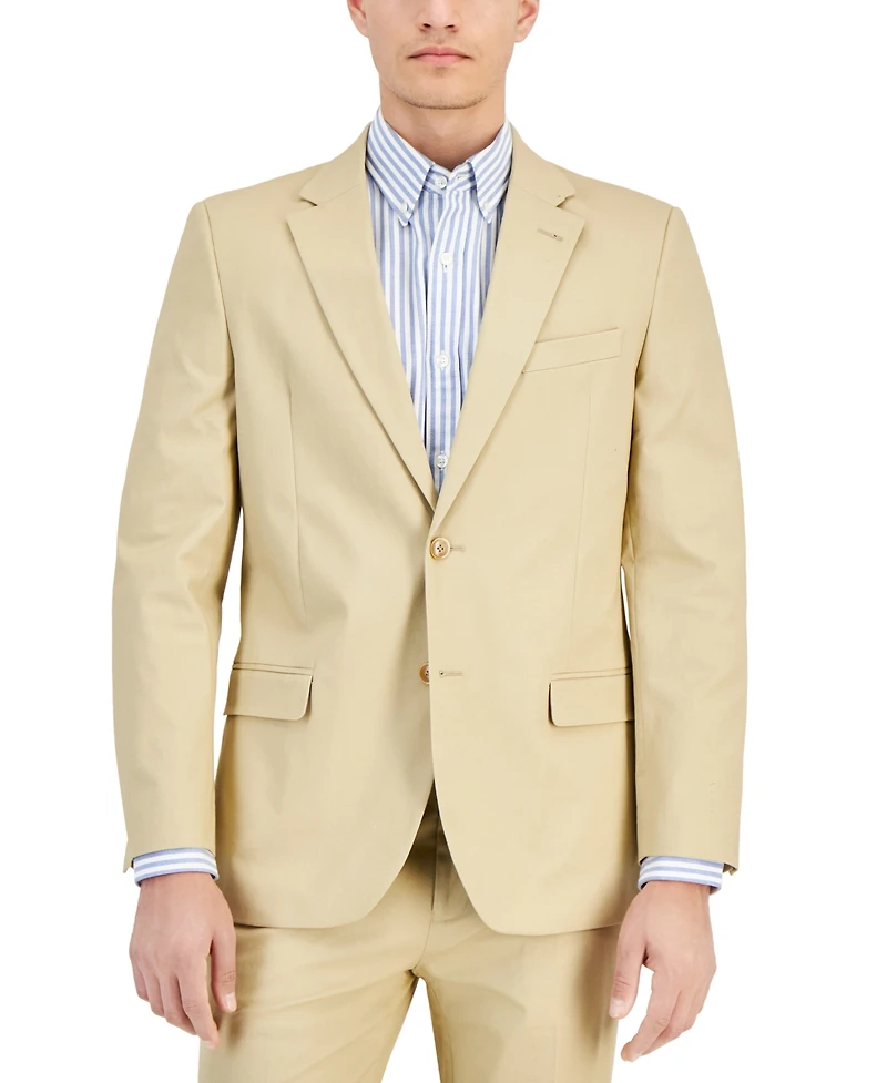 Nautica Men's Modern-Fit Seasonal Cotton Stretch Suit