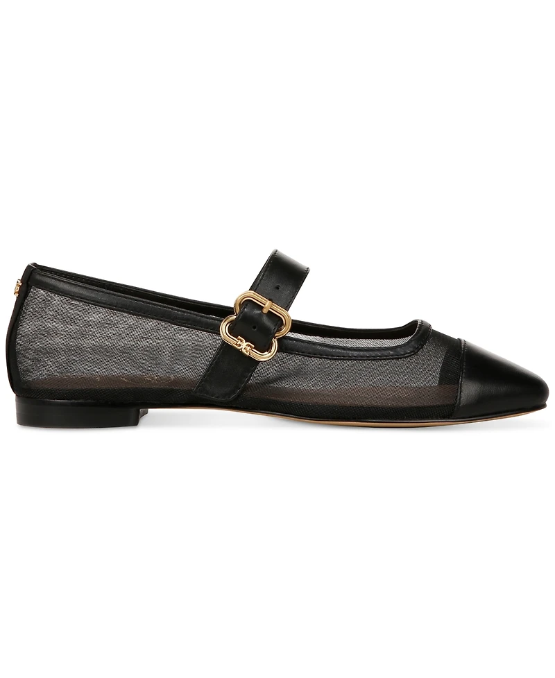 Sam Edelman Women's Miranda Mary Jane Mesh Ballet Flats