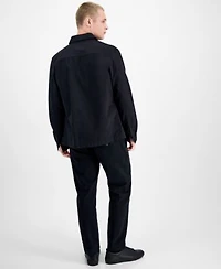 Hugo By Hugo Boss Mens Oversized Fit Shirt Jacket Straight Fit Printed Button Down Shirt Tapered Fit Chino Pants