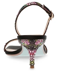 Betsey Johnson Women's Rebel Slingback Kitten Heel Evening Sandals