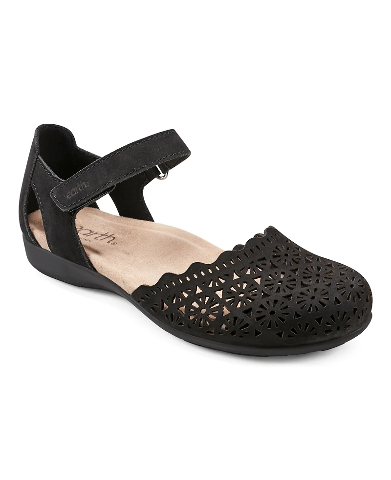 Earth Women's Bronnie Perforated Two-Piece Flat Sandals