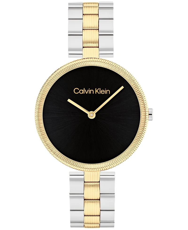 Calvin Klein Women's Gleam Two-Tone Stainless Steel Bracelet Watch 32mm