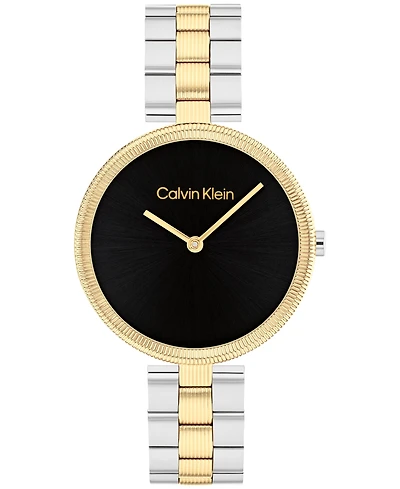 Calvin Klein Women's Gleam Two-Tone Stainless Steel Bracelet Watch 32mm
