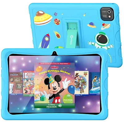 Contixo 10" Android Kids Tablet 64GB, (2024 Model) Includes 80+ Disney Storybooks, Kid-Proof Case