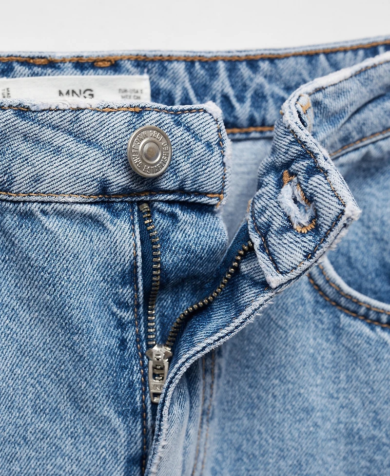 Mango Women's Denim Midi-Skirt