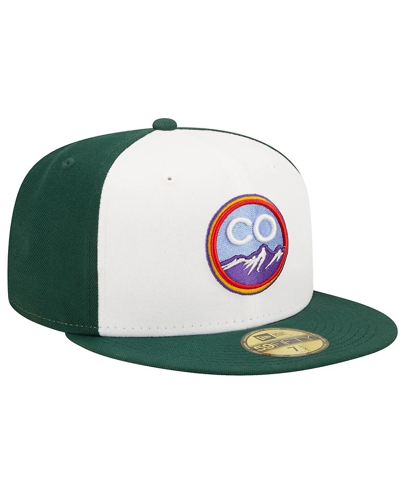Men's New Era White Colorado Rockies 2022 City Connect 59FIFTY Fitted Hat