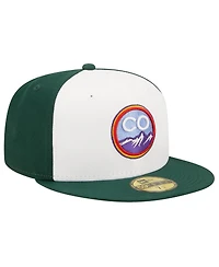 Men's New Era White Colorado Rockies 2022 City Connect 59FIFTY Fitted Hat