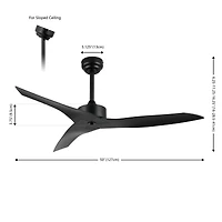 Jonathan Y Aldrin Modern Minimalist Iron/Plastic Razor Ceiling Fan