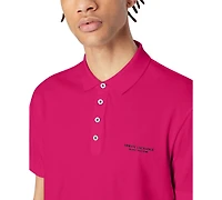 A|X Armani Exchange Men's Short-Sleeve Milano New York Logo Polo Shirt