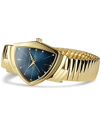 Hamilton Women's Swiss Ventura Gold Pvd Stainless Steel Bracelet Watch 32x50mm