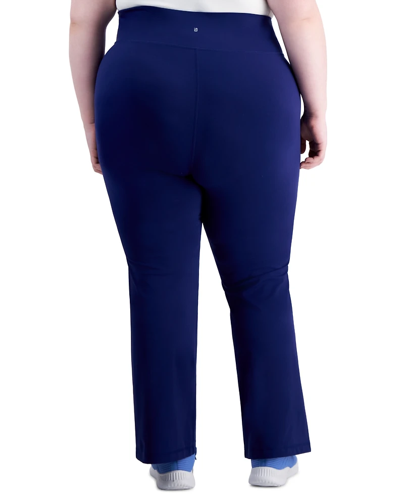 Id Ideology Plus Size High Rise Flared Leggings, Created for Macy's