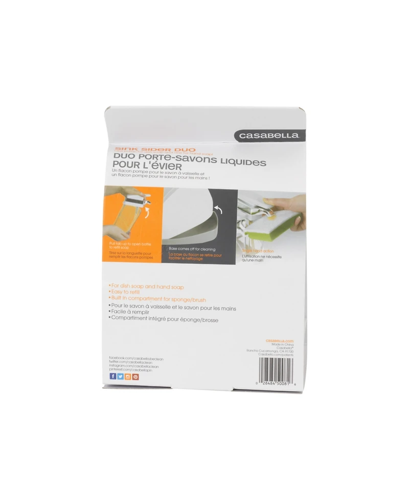 Casabella Sink Sider Duo with Sponge