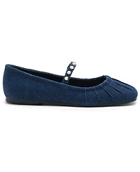 Kenneth Cole Reaction Women's Eimar Imitation Pearl Square Toe Ballet Flats