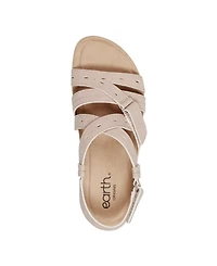 Earth Women's Samsin Strappy Flat Sandals