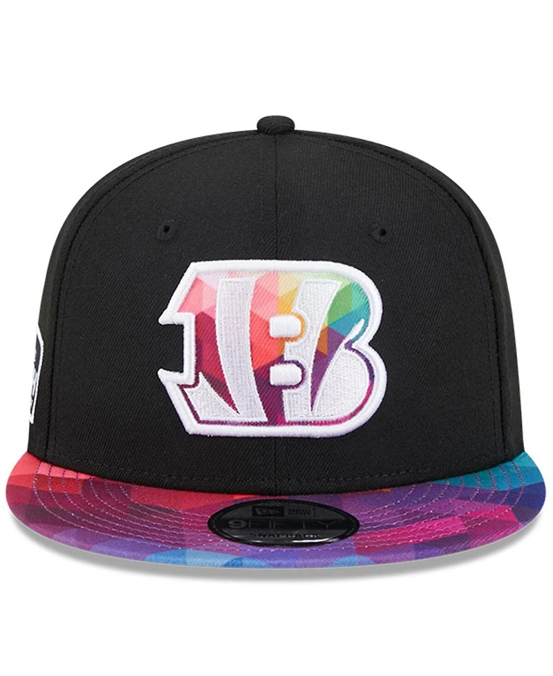 Men's New Era Black Cincinnati Bengals 2023 Nfl Crucial Catch 9FIFTY Snapback Hat
