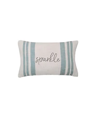 Morgan Sparkle Woven Christmas Throw Pillow, 14" x 22"