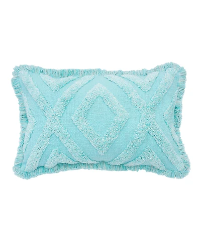 Link Surf Rectangle Oblong Woven Accent Pillow, 14" x 22"