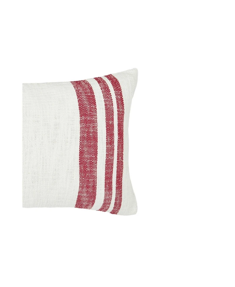 Morgan Ruby Woven Luxury Premium Spring & Summer Rectangle Accent Pillow, 14" x 22"