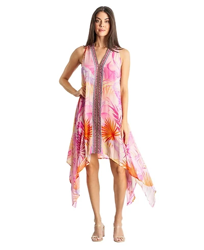 La Moda Clothing Women's Asymmetric short dress